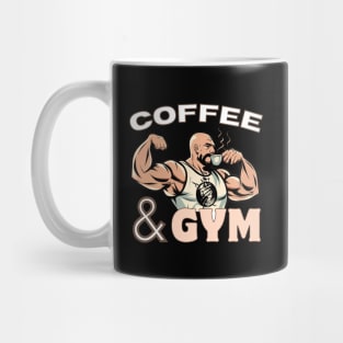 Coffe and Gym, Caffeine Addiction, Coffe drinks, Workout, Biceps, Funny Mug